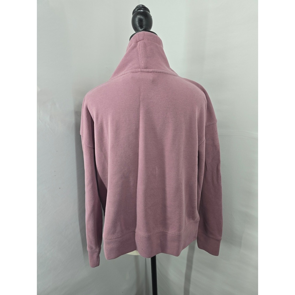 Harley-Davidson Women Funnel Neck Pullover Sweatshirt Mauve Pink Logo Medium - Picture 3 of 5